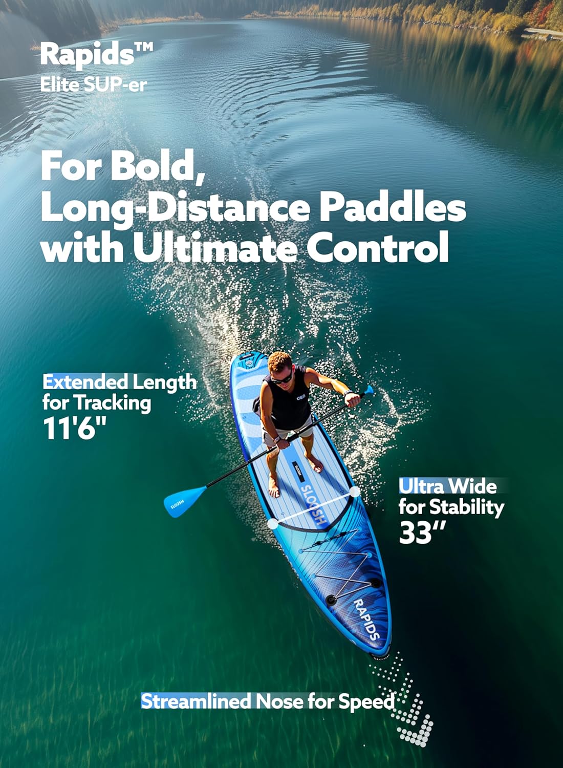 Rapids Blue 11'6" Adventure SUP
