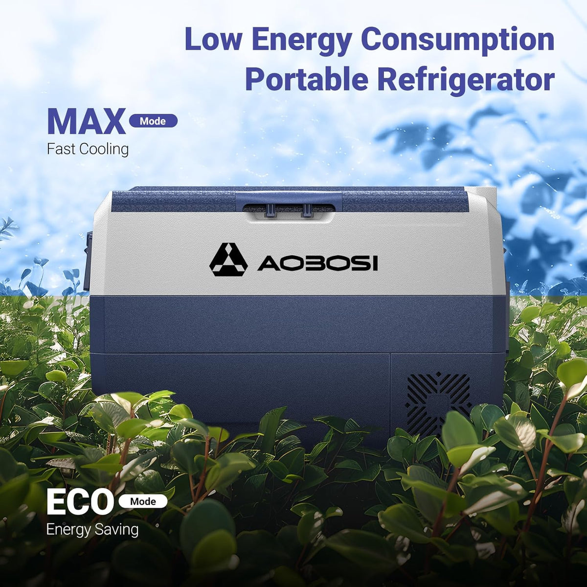 AAOBOSI Grote compressor-koelkast, temperatuurbereik -20 °C tot 20 °C, met app, extra grote inhoud, ideaal voor familiediners en ontmoetingen met vrienden.