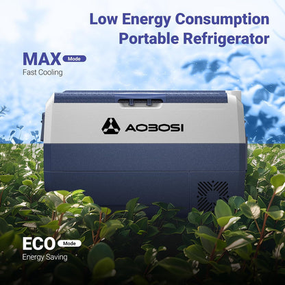 AAOBOSI Grote compressor-koelkast, temperatuurbereik -20 °C tot 20 °C, met app, extra grote inhoud, ideaal voor familiediners en ontmoetingen met vrienden.