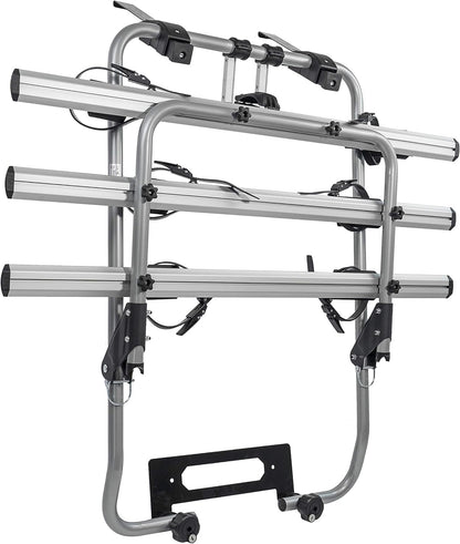 MENABO 38306878 Bicycle Carrier for Tailgate, Silver/Black, One Size - QUORE