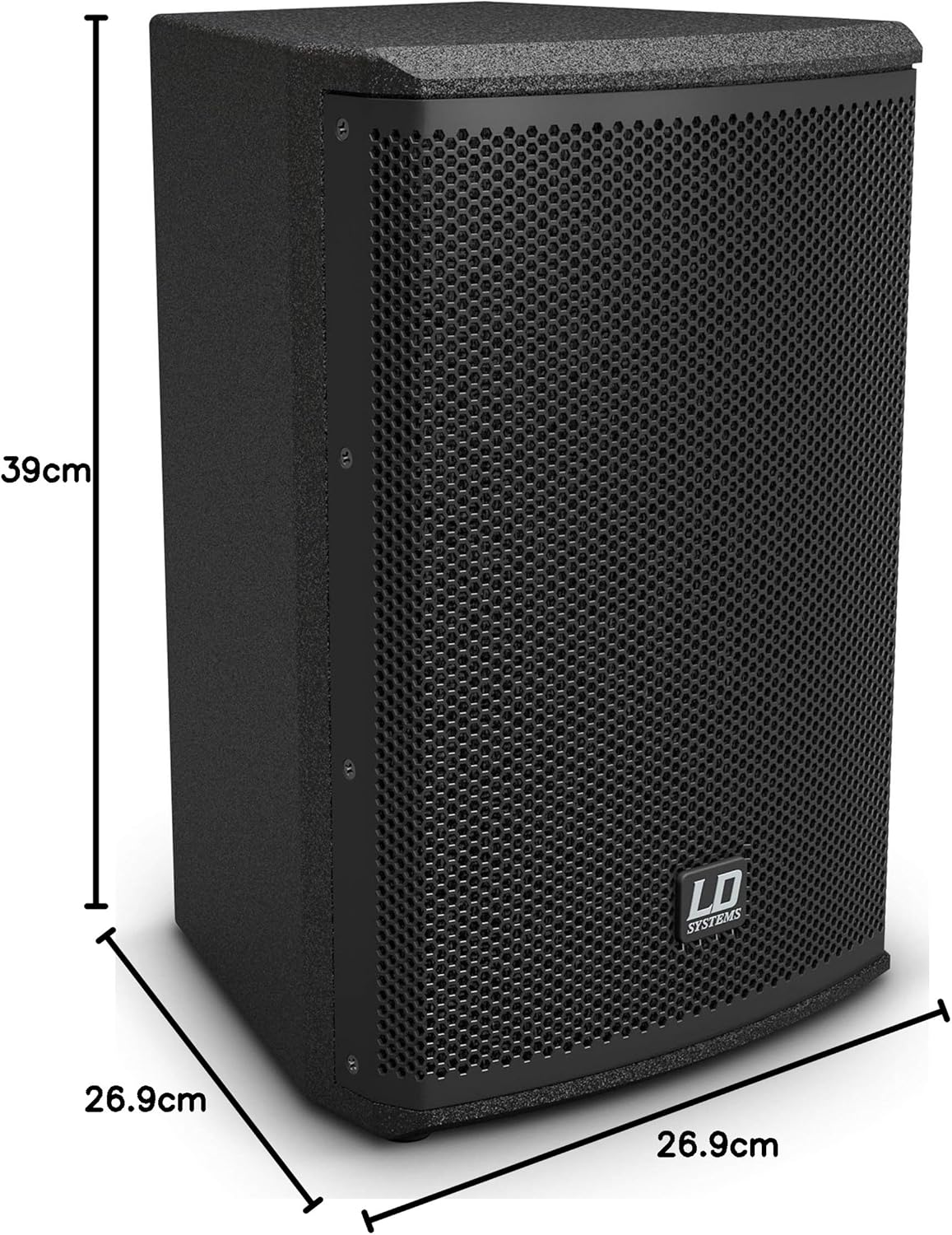 Passieve 2-Weg Luidspreker – PA-Luidspreker – Speakerkast – Monitorluidspreker – Slave-Luidspreker – 280 Watt Piekbelastbaarheid – 6,5 Inch Woofer en 1 Inch Tweeter