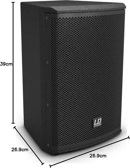 Passieve 2-Weg Luidspreker – PA-Luidspreker – Speakerkast – Monitorluidspreker – Slave-Luidspreker – 280 Watt Piekbelastbaarheid – 6,5 Inch Woofer en 1 Inch Tweeter