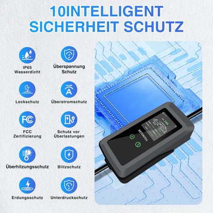 Type 2 Oplaadkabel – EV Laadkabel – Elektrische Auto Kabel – Laadsnoer – Mobiele Laadkabel – Instelbaar Laadvermogen Tot 11 kW – Veilig & Flexibel