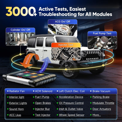 Autel MaxiPRO MP808BT PRO Android 11 [2 Jaar Updates - Waarde €650], 2024 ECU-Codering op Dealerniveau, Upgrade van MS906BT MP808S MP808 MP808BT, Volledig Bidirectioneel, 30+ Service, OE-Diagnostiek