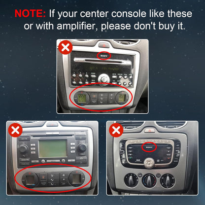 4G 64G Android 14 Car Multimedia Stereo Android Radio voor Ford Focus Mk2 Mk3 Exi MT 2 3 2004-2011 Wireless Carplay Android Auto GPS Navigatie WiFi Bluetooth SWC + Backup Camera