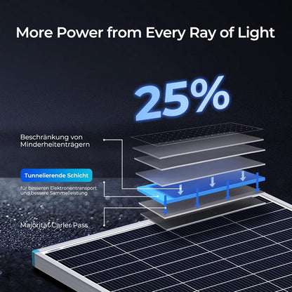 Renogy 16BB N-type 175 Watt 12V zonnepaneel 25% hoge efficiëntie, PV module oplader voor RV Marine Rooftop Farm batterij en andere off-grid toepassingen