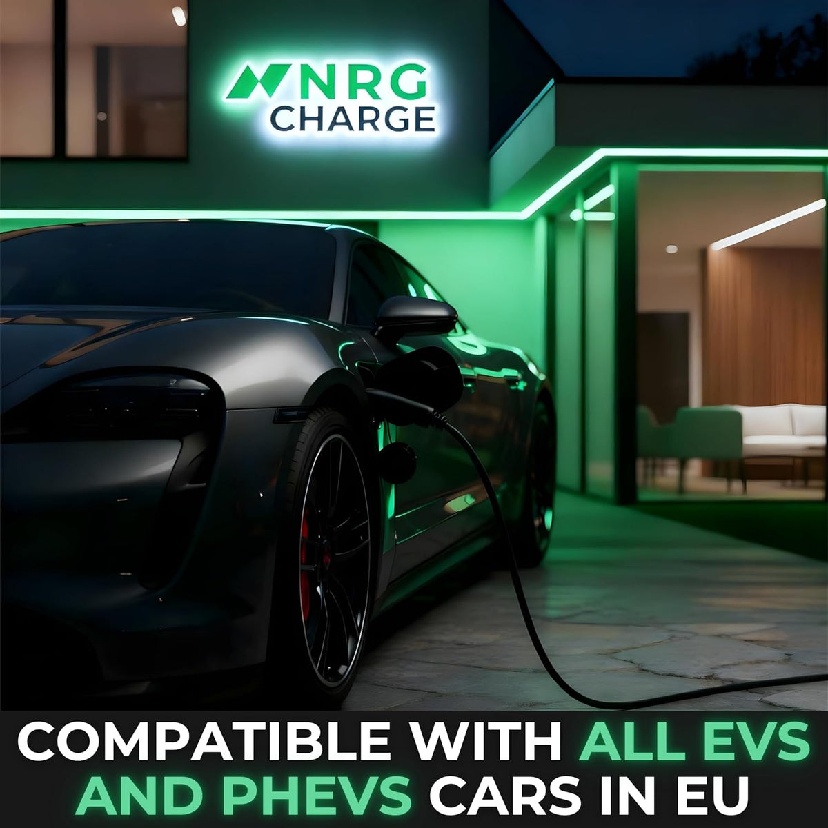 Mobile Wallbox 11 kW type 1 (10 m, 6-16 A, 3-fase) – oplaadkabel CEE 16 A met Schuko – mobiel laadstation elektrische auto snel opladen