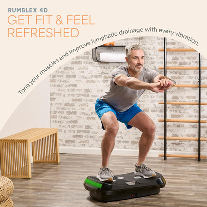LifePro Trainingsapparaat met 3D-trilplatform, dubbele motor, recht trillingsplatform + 3D-beweging, trilmachine voor fitness, vetverlies en gewichtsverlies,