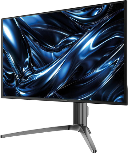 LC-POWER LC-M27UO – 26,5 inch QD-OLED 4K gaming-monitor, 240 Hz, 0,03 ms reactietijd, HDMI 2.1 & DisplayPort, KVM-functie, RGB-verlichting, in hoogte verstelbaar
