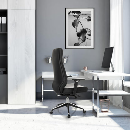hjh OFFICE Professionele directiestoel VITORO ECO Kunstleder Zwart