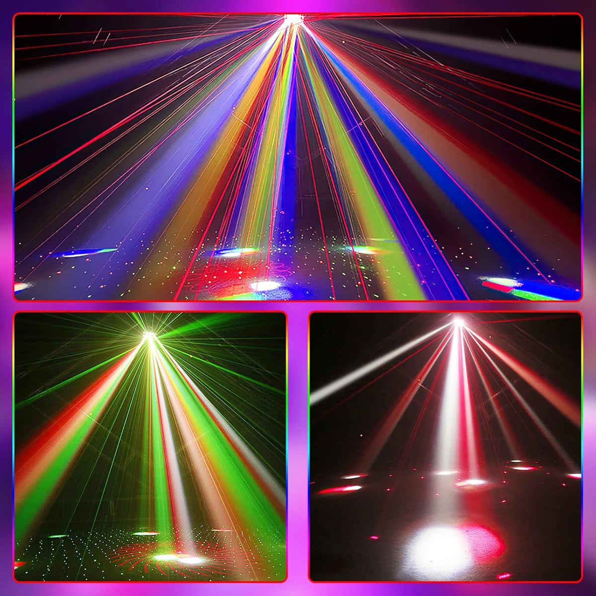 Discolight Party Light DMX 512 Efficient Radiator LED RGB Light DJ Project Music Gadget Discovery Lighting for KTV Bar Family Birthday Halloween - QUORE