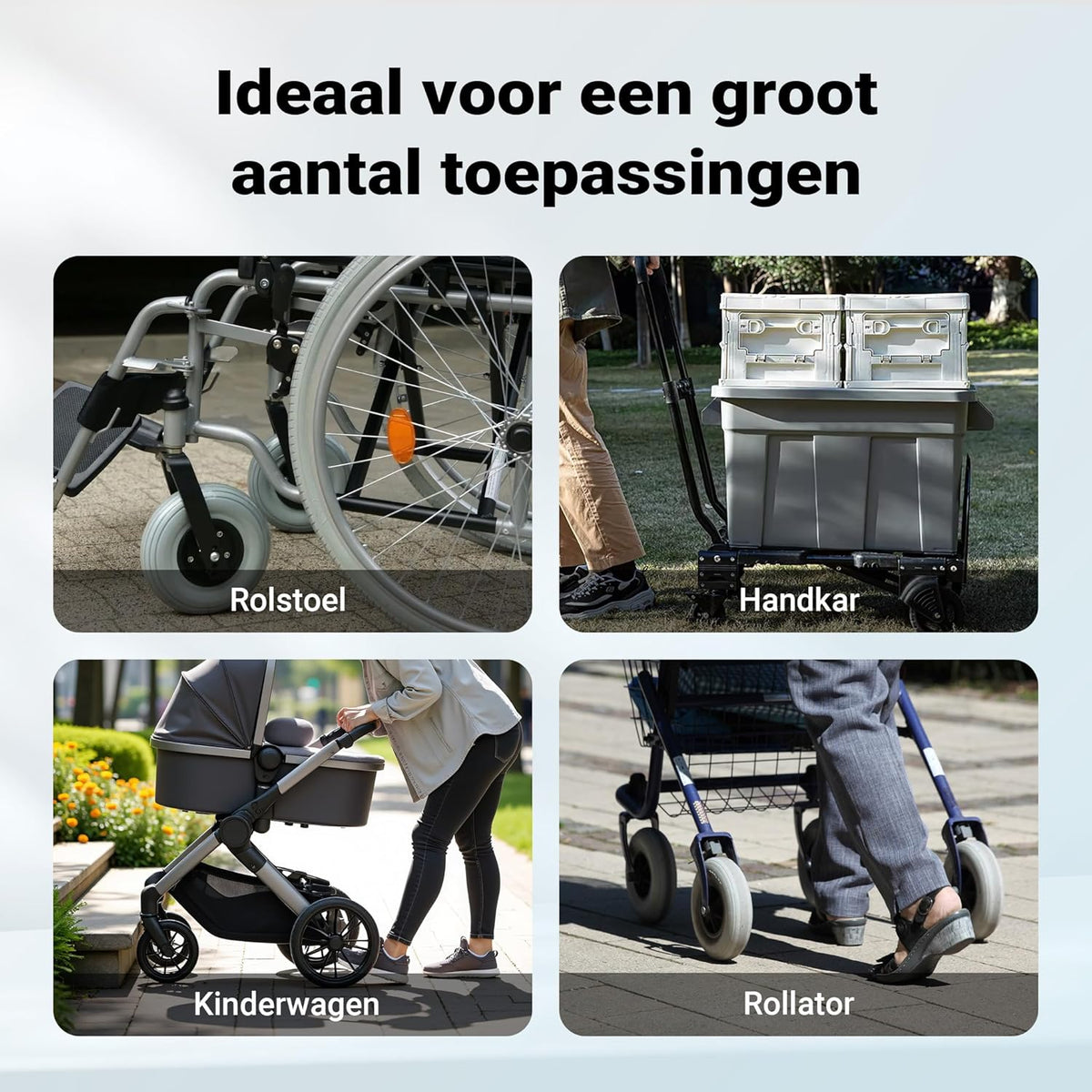 Rolstoel oprijplaat oprijhelling 2x vouwbaar aluminium 152cm 270kg koffer