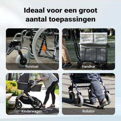 Rolstoel oprijplaat oprijhelling 2x vouwbaar aluminium 152cm 270kg koffer