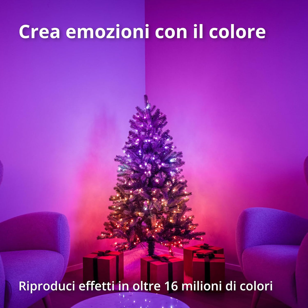 Twinkly Boom Verlicht 1.50m, Kunstkerstboom met LED Mappable, Kerstboom 270 LED RGB, Compatibel met Alexa en Google Home, App Gereguleerde Kerstdecoratie, Groen