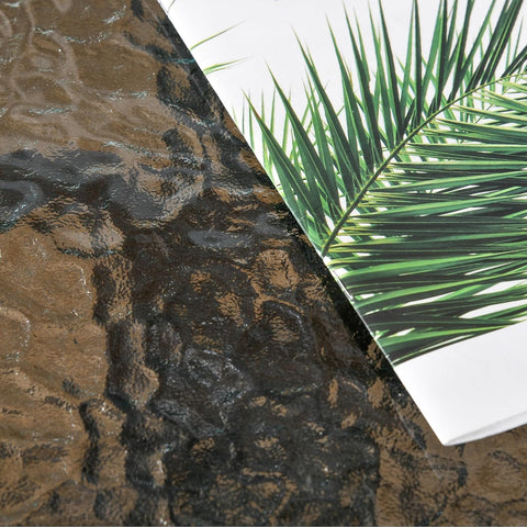 Tuinstoelen - Tuinmeubelenset - Tuin Eettafelstoelen - Rotan Bistroset - Moderne Stijl - Stapelbaar - Weerbestendig - Stabiel - Onderhoudsvriendelijk - 50 x 72 cm Tafel - 56 x 58 x 72.5 cm Stoel - Bruin