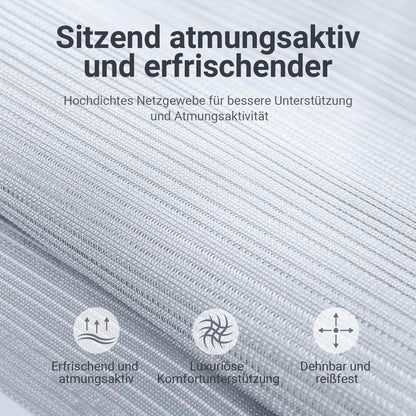 Bureaustoel – Ergonomische Stoel – Werkstoel – Managersstoel – Computerdraaistoel – Verstelbare Hoofdsteun – Mesh Rugleuning – Inklapbare Armleuningen – Lendensteun – Kantelfunctie – EN 1335 Norm