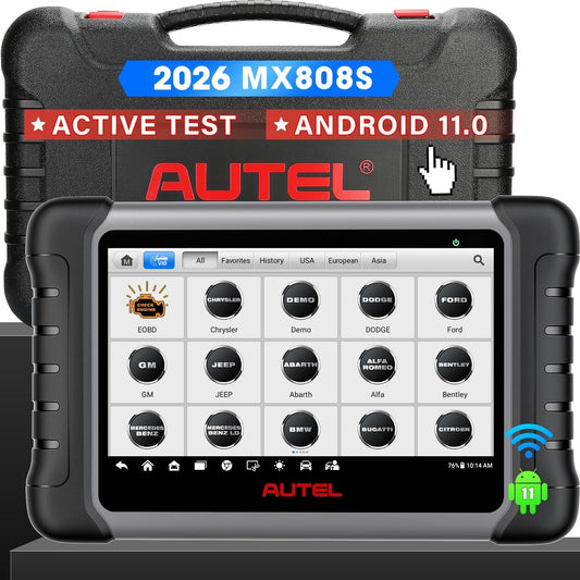 Autel MaxiCheck MX808S Auto Diagnose: 2026 Recenter Dan MK808S MK808BT Pro, Bidirectionele Scanner zoals MK900 MX900 MK900BT, 3K+ actieve tests, 28+ Resetten, Alle Systeem, OS11
