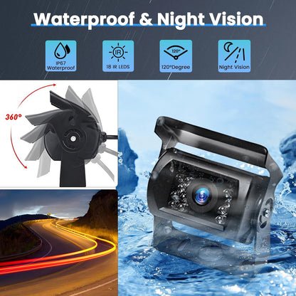 Draadloze Achteruitrijcamera Set – Achteruitrijcamera – Parking Camera – achteruitkijkcamera – Truck Camera – Groot 7 Inch Scherm – IP67 Waterdicht Met Nachtzicht