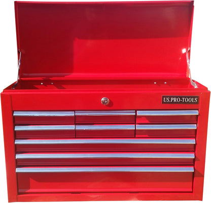 Gereedschapskist – Gereedschapskoffer – Toolbox – Opbergkist – Werkplaatskist – 9 Laden Met Kogellagers – Stevig Stalen Ontwerp
