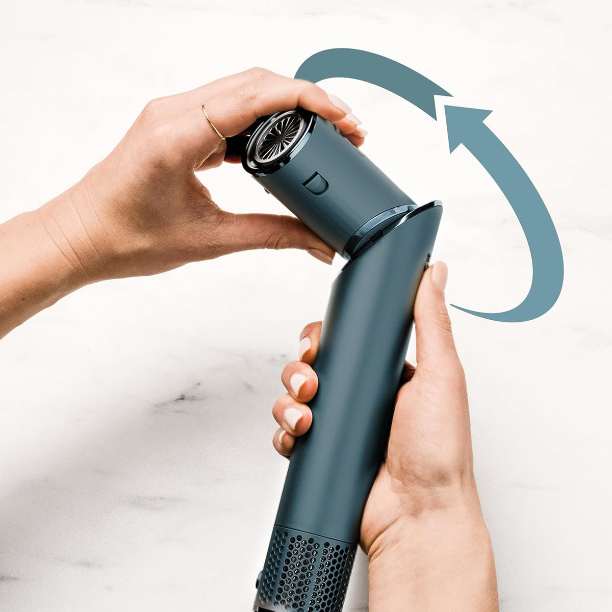 5-in-1 Air Styler En Haardroger – Föhn – Föhnborstel – Krulborstel – Multistyler – Teal Limited Edition Giftset – 32 Mm En 24 Mm Air Curlers – Geen Warmteschade