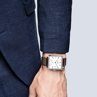 FEICE Unisex Square Watch Men's Bauhaus Automatic Watch Mechanical Watches Analog Wristwatch -Sapphire Mirror -34mm Case -FM301