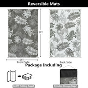 Buiten Vloerkleed - Buitenkleden - Buitentapijt - Opvouwbaar - UV-bestendig - Waterdicht - Buitenmatten - voor Buiten - Balkon - Strand - Picknick -Terras - Rechthoekig - 180 x 270 cm - Grijs