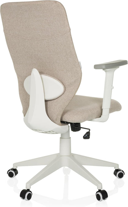 hjh OFFICE Thuisgebruik bureaustoel COSIO II Stof Beige