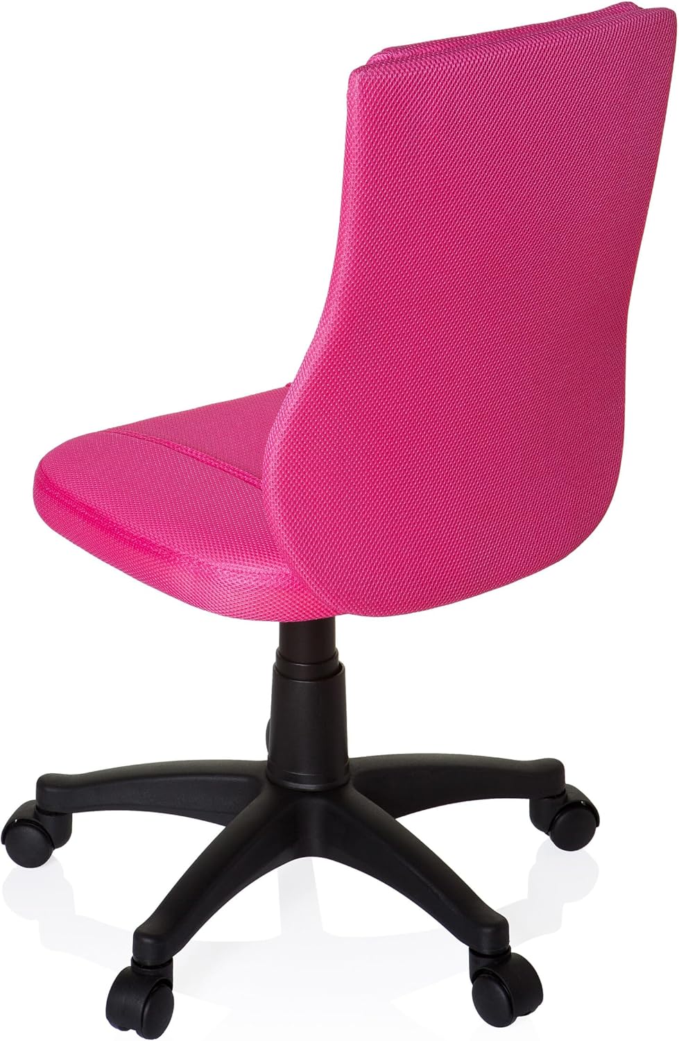 hjh OFFICE 670410 kinderbureaustoel KIDDY BASE netstof roze draaistoel ergonomisch in hoogte verstelbaar
