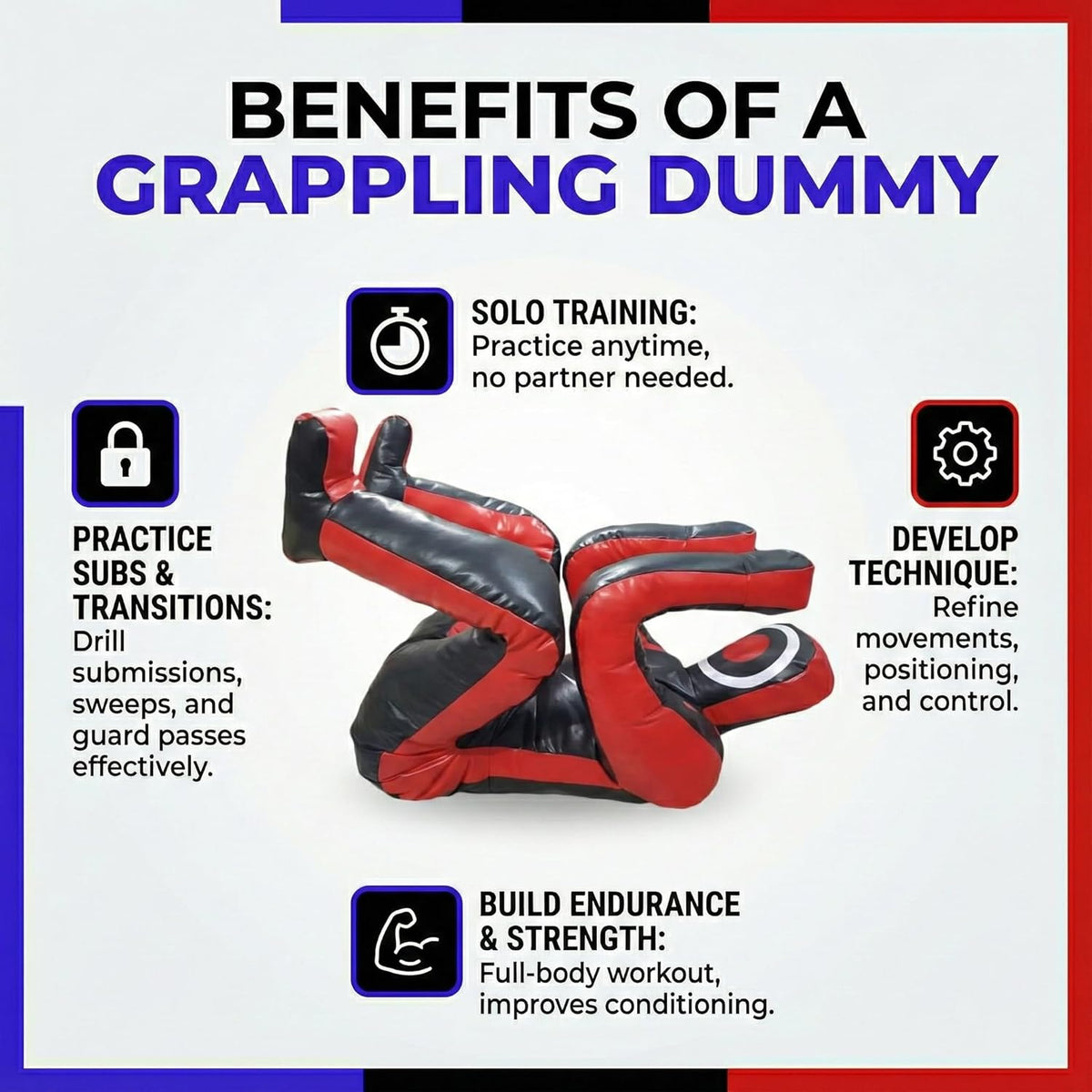 Shelly MMA Grappling Dummy Zelfverdediging Training Judo Bokszak Dummy BJJ Worstelen Zitten Defensieve Positie Braziliaanse JIU Jitsu Inzending Vinyl Stof Dummy 170cm ONGEVULD