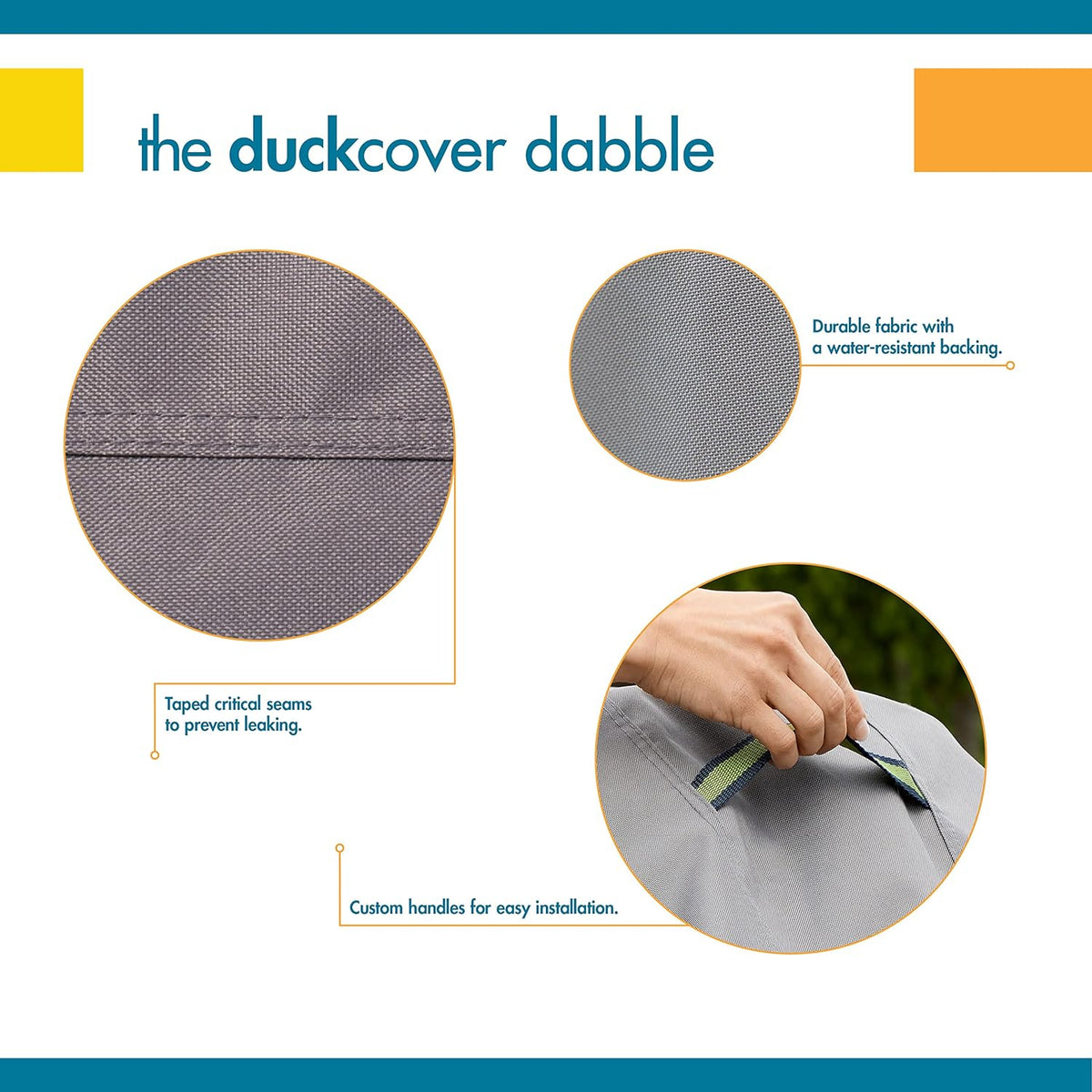 Duck Covers RTO09664 Soteria Patio Furniture Cover 127" Long
