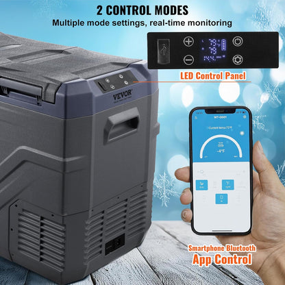 Draagbare Auto Koelkast – 12 Volt Koelbox – Vriezer – Mobiele Koelkast – Camping Koeler – 40 L Capaciteit – Instelbare Temperatuur tot -20 °C – Stil en Energiezuinig