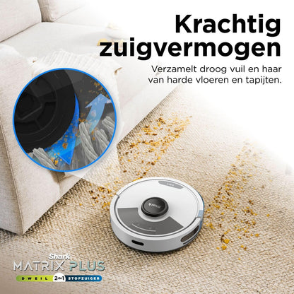 Robotstofzuiger – Robotdweil – Automatische Stofzuiger – Dweilrobot – Vloerreiniger – 360° LiDAR Mapping – Anti Hair Wrap Borstels