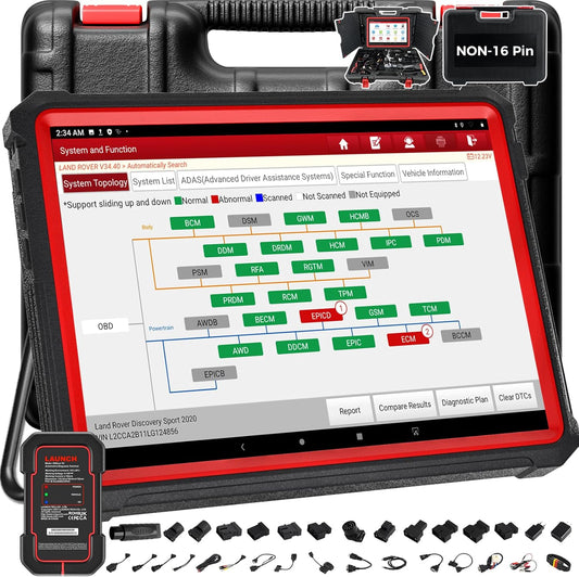 Autodiagnose Apparatuur – OBD2 Scanner – Diagnoseapparaat Auto – Auto Uitleesapparaat – Codelezer Voertuig – Bi-directionele Besturing – Online ECU Codering