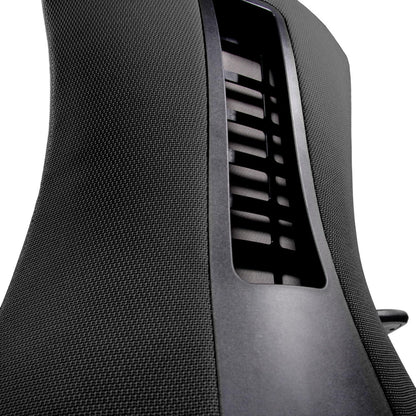 hjh OFFICE Office XT PRO 760010 Professionele bureaustoel van netstof, zwart, met armleuningen, zitdiepte verstelbaar