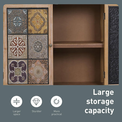 ALPHA HOME Sideboard with 2 Compartments, Multifunctional Cabinet, Kitchen Cupboard, Side Cabinet with Double Doors, Garden Cabinet, File Cabinet, Hallway Cabinet, Storage Cabinet, 36 x 89 x 84 cm