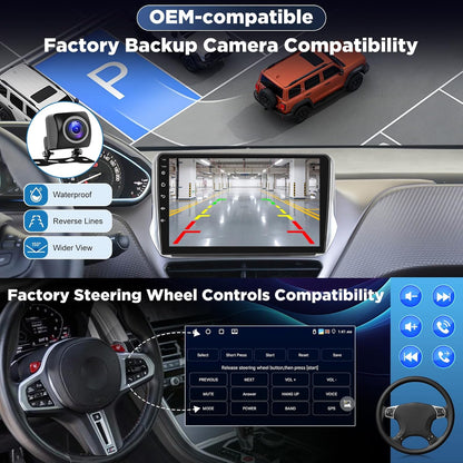 Android Autoradio voor Mercedes Benz A/B/V Klasse & Sprinter W169 W245 B200 Vito Viano, Draadloze CarPlay Android Auto, GPS WiFi, DSP, Plug & Play Radio + Achteruitrijcamera