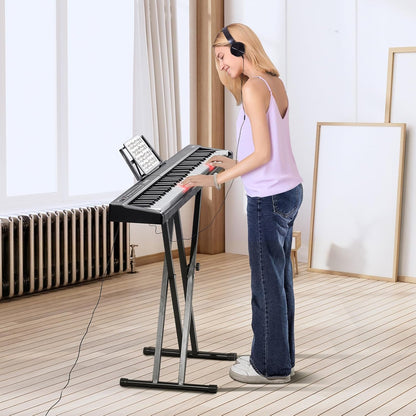 Digitale Piano Set – Keyboard – Pianotoetsenbord – Elektrisch Toetsenbord – Keyboard Piano – 88 Halfgewogen Toetsen – Bluetooth 5.0, USB En MIDI