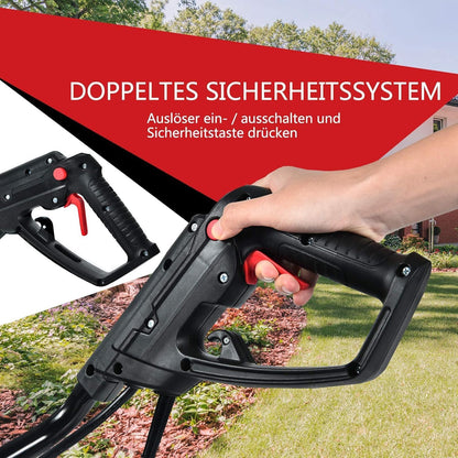 FANTASK 1500 W elektrische grondhak met 6 hakmessen, vloerfrees, tuinfrees, 43 cm werkbreedte en 22 cm werkdiepte 400 omw/m