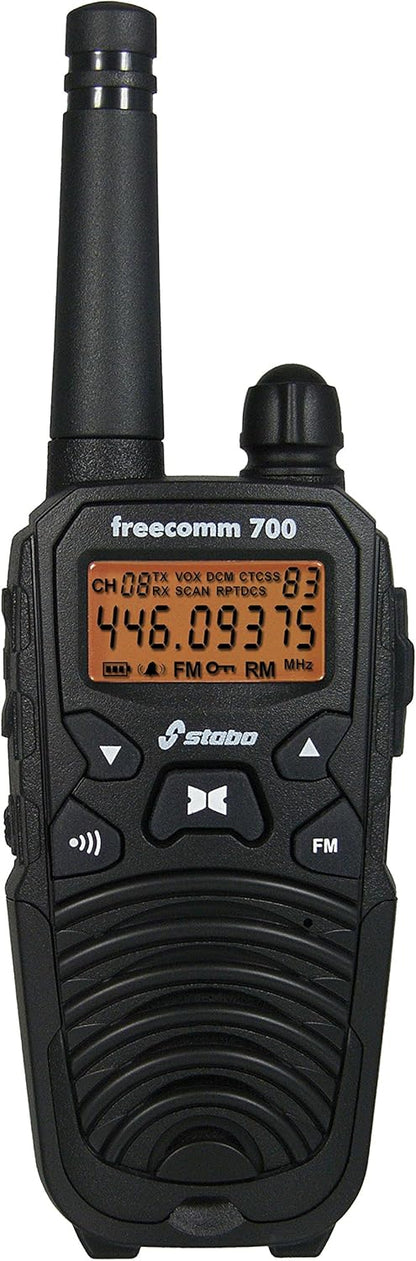 Stabo Elektronik 20701 Freecomm Professionele PRM 446 Radio-Apparaat, Zwart, Set Van 2