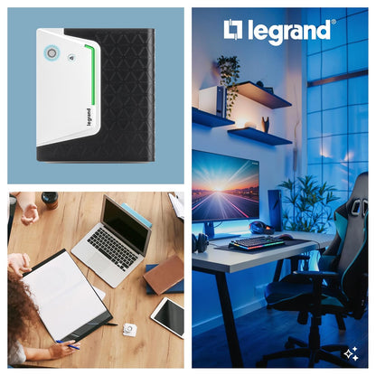 LEGRAND, Keor SP 310192 UPS met 2000 VA/1200 W - 6x IEC-stopcontacten - batterij 12V/9Ah, AVR, LED-monitoring, 310192