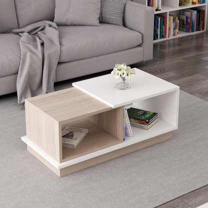 Salontafel Woody Fashion | 90 x 45 x 36 cm | Oak White Design