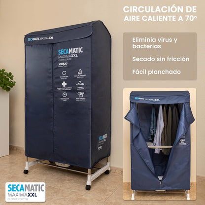 Wasdroger – Warmteluchtdroger – Kledingdroger – Droogrek – Droogkast – 1200 W Ventilator – 15 kg Droogcapaciteit Met Timer 180 Minuten