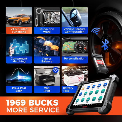 OBD2 Scanner – Autodiagnoseapparaat – Foutcode Lezer – ECU Programmeertool – Auto Diagnose Scanner – Bidirectionele Bediening – 36+ Servicefuncties