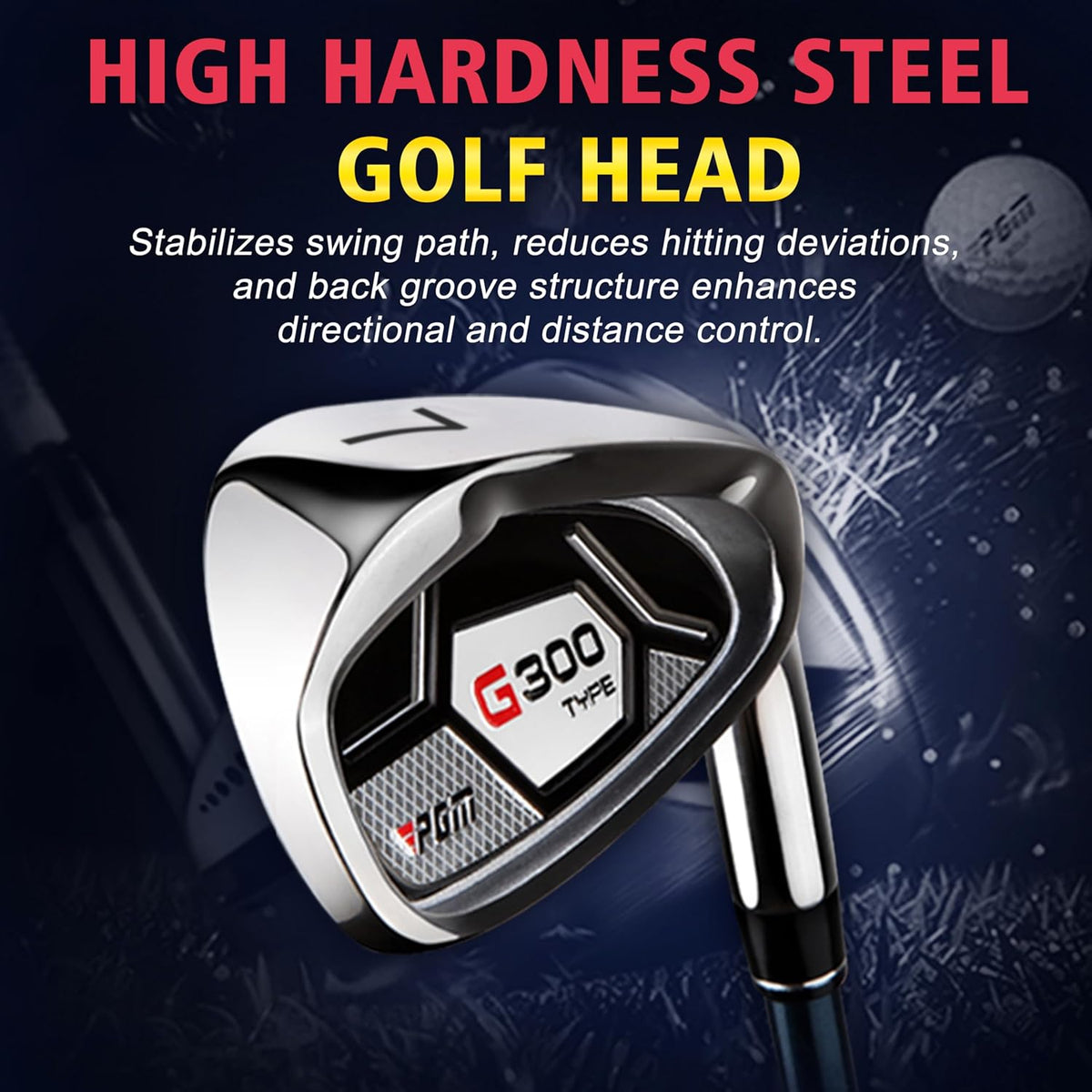 PGM 18-delige golfclubset voor heren, 12 stuks clubs - titanium #1 driver, trekvooringenomen hybride, sterke ijzers, vergevingsgezinde putter, standbag met 5 hoofddeksels