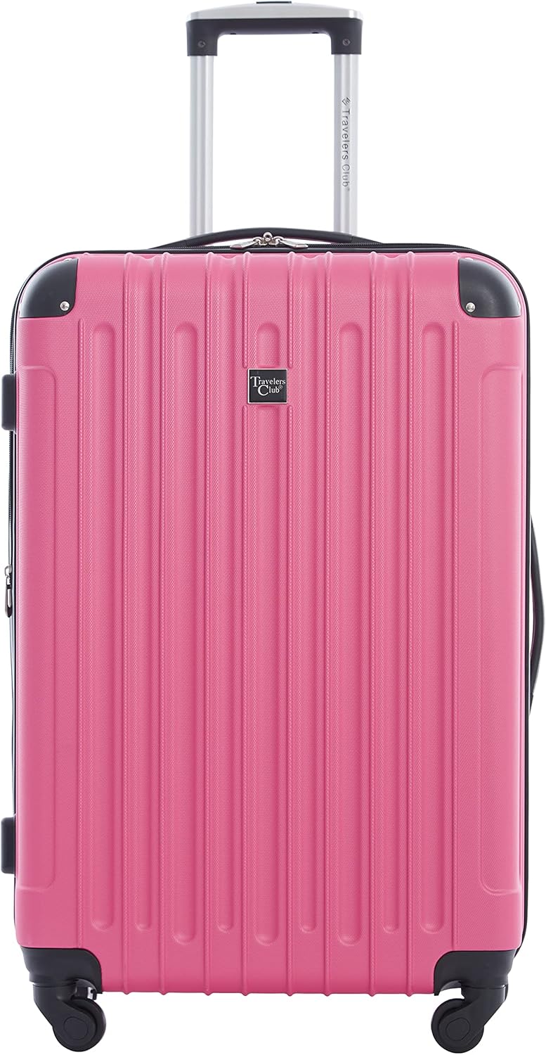Travelers Club Midtown 4-delige bagageset met harde behuizing, Bubble Gum