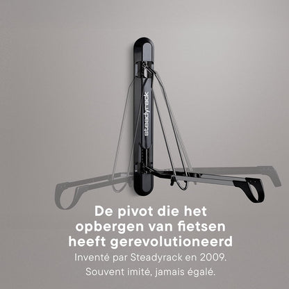 Fietsenrek – Fietsrek – Fietsbeugel – Fietsenhouder – Wandgemonteerd Fietsenrek – Voor Mountainbike, E-MTB, Gravelbike En Fietsen Met Spatborden – Belastbaar Tot 55 Kg – Voor Banden Tot 2,8 Inch