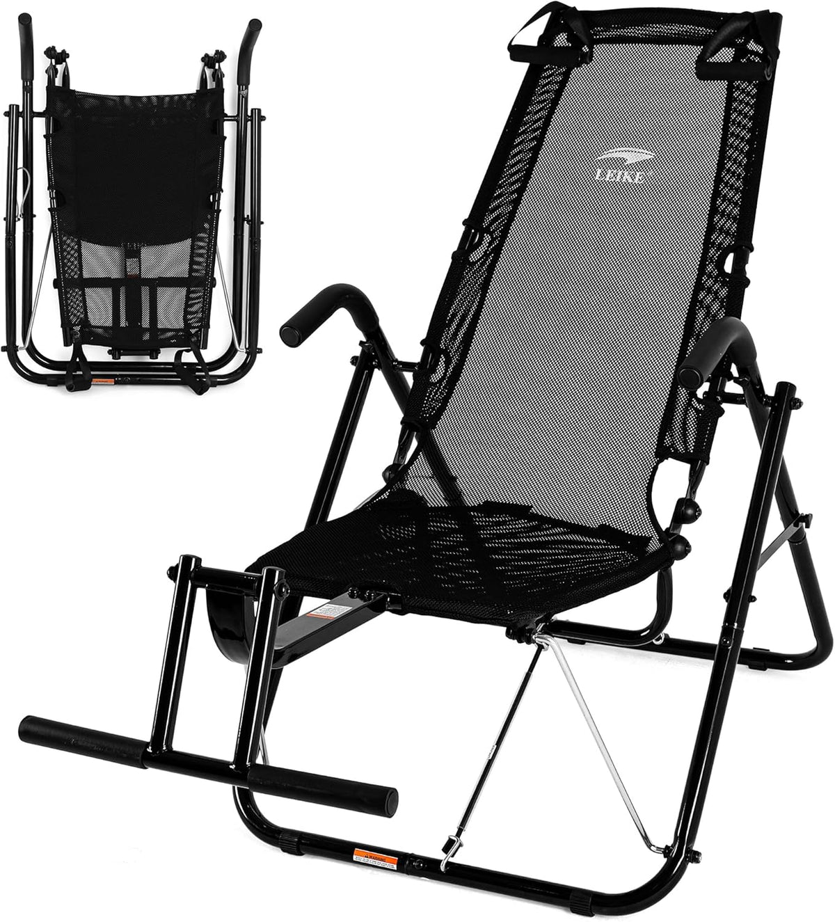 leikefitness Ab Oefening Stoel Core Versterking Lichtgewicht Opvouwbare Sport Buiktrainer Krachttraining Inversie Apparatuur (zwart)