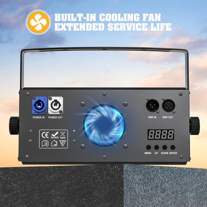 8pcs COB Par, 200W Stage Light Cold/Warm White, 2-in-1 Light Effects Lights with DMX8CH Stage Lighting for Disco, Wedding, Bar Party, Public Lighting