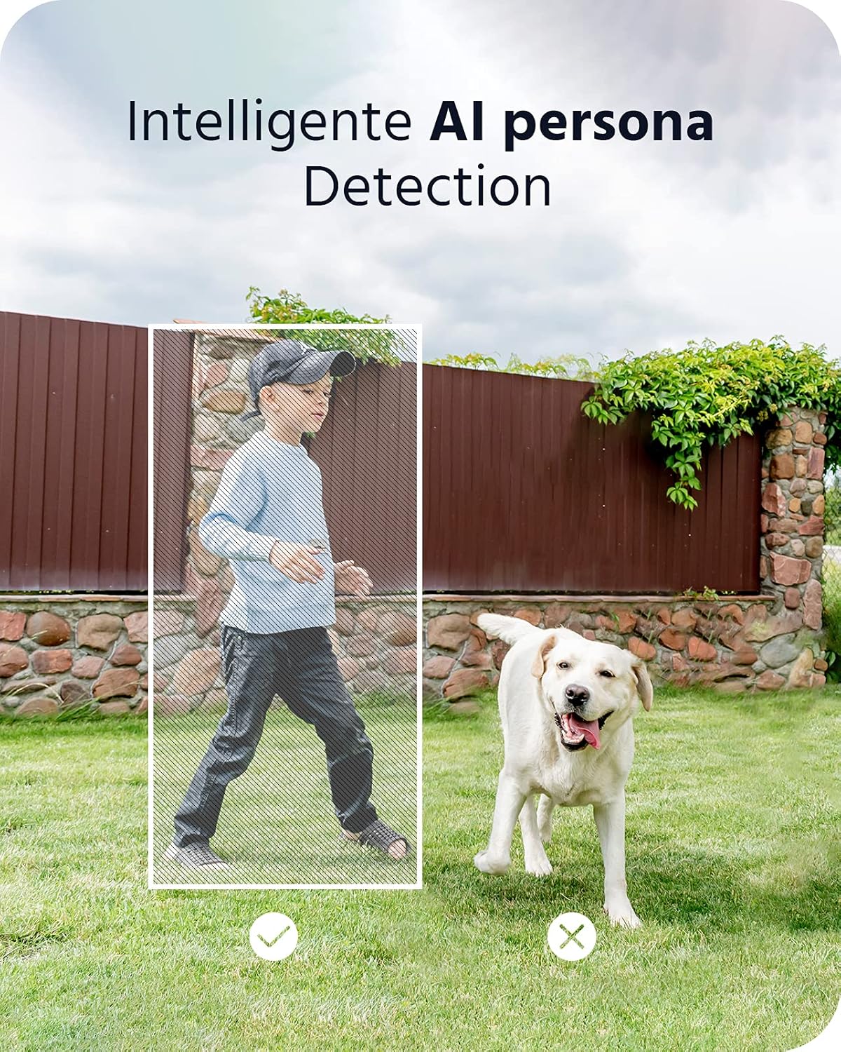 ANNKE 3MP WiFi-beveiligingscamerasysteem, 10 kanalen 5MP NVR en 4 draadloze camera's met 1TB harde schijf, ondersteuning voor IR-nachtzicht, 2-weg audio, detectie van mens, compatibel met Alexa