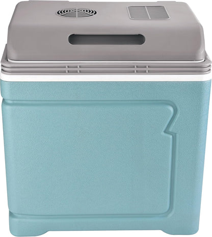 C.A.O. - Elektrische koelbox Multiconnect (12 V/220 V/USB) 30 liter van PP+PU HDPE - kleur grijs/blauw - lengte 46 cm - breedte 30 cm - hoogte 49 cm